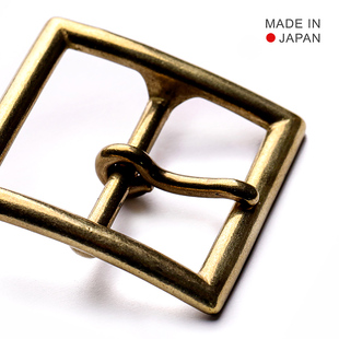 日本进口 黄铜做旧风格40mm极简htc腰带扣头日字扣 小贝扣