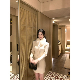 上衣短半裙套装 THE 阿miu针织衫 纯欲千金风 两件套 SWAN司凰轻奢