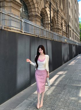 【现货9折】THE SWAN司凰轻奢 日常百搭小设计针织开衫吊带两件套