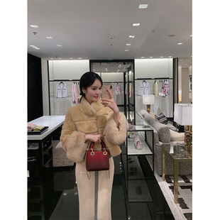 延续升级版 美贵妇 100獭兔毛狐狸毛皮草外套女 SWAN司凰轻奢 THE