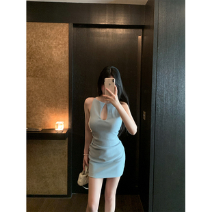 型巨好穿 版 进口乱麻针织连衣裙女包臀肯豆短裙 SWAN司凰轻奢 THE