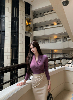 THE SWAN司凰轻奢 娇养日常 能穿整个秋冬打底针织上衣/麂皮半裙