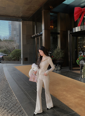 【现货9折】THE SWAN司凰轻奢 430g加绒加厚连帽上衣裤子运动套装