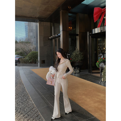 430g加绒上衣裤子运动套装