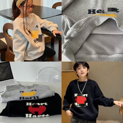 圆领字母印花加厚套头男童卫衣