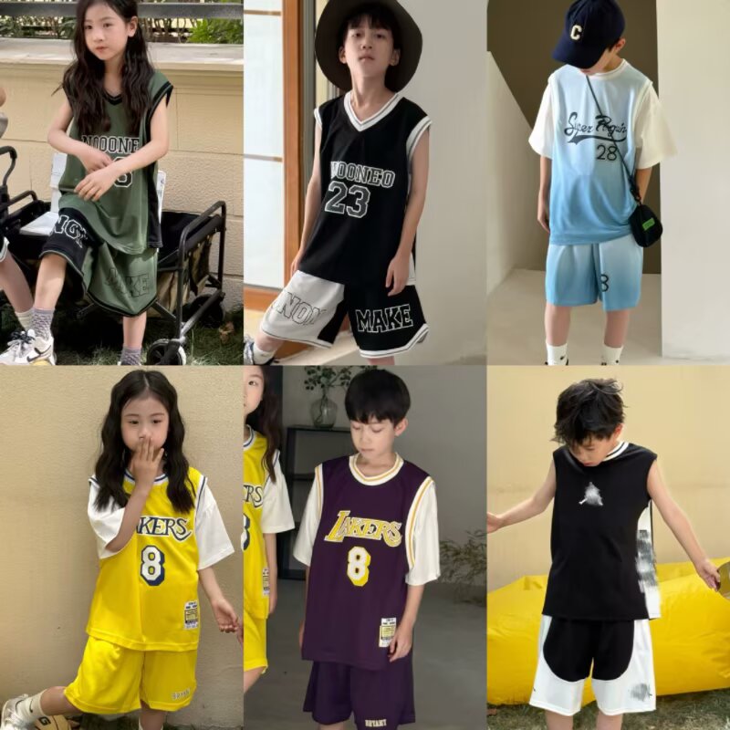 儿童篮球服2025夏季男童速干套装