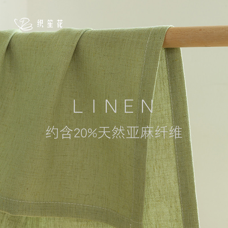 不透人高级感隔断帘ZSH防亚麻图片