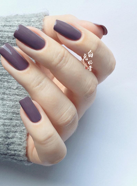 显白烟熏灰紫色 白兔奶昔ESSIE指甲油Merino cool烟灰紫色豆沙紫