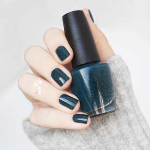 Awesome显白蓝绿 简约高级感布鲁士蓝 白兔奶昔OPI指甲油Color