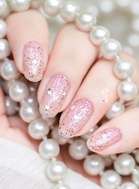 粉色小方糖 白兔奶昔OPI指甲油叠涂百搭透明亮片M78