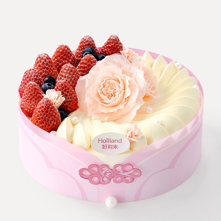 好利来生日蛋糕同城送锦韵琼花