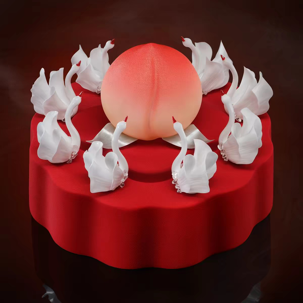 黑天鹅生日蛋糕八仙祝寿同城送自提北京天津上海沈阳哈尔滨提货券