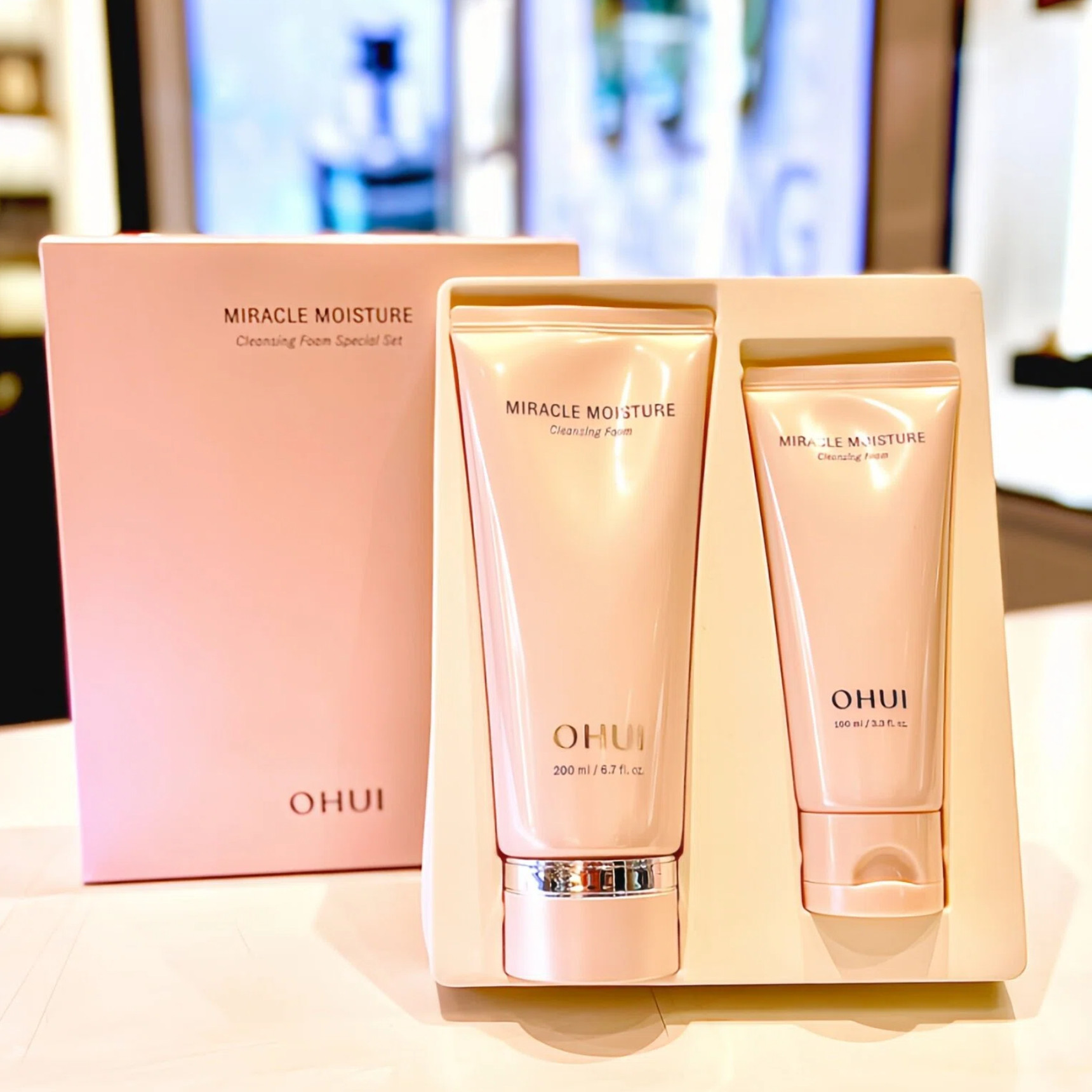 OHUI/欧惠奇迹洁面水分洗面奶保湿泡沫乳300ml韩国本土正品直邮
