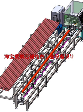 5套切管机全自动切管机钢管切割机钢材切割机solidworks2016图纸