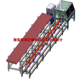 5套切管机全自动切管机钢管切割机钢材切割机solidworks2016图纸
