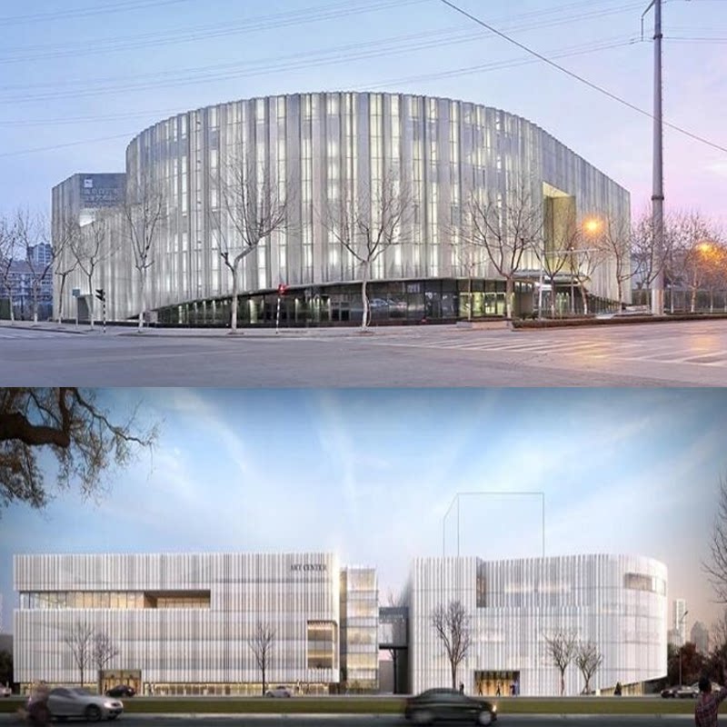 草图大师室外建筑商业综合体展览馆展厅艺术中心玻璃幕墙su模型