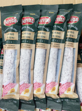 百瑞beretta意式萨拉米香肠开袋切片即食风干发酵休闲小吃150g