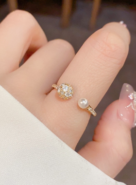 时尚珍珠轻奢高级感戒指