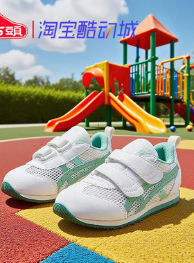 ASICS亚瑟士低帮舒适学步鞋魔术贴透气防踢休闲鞋1144A380-101