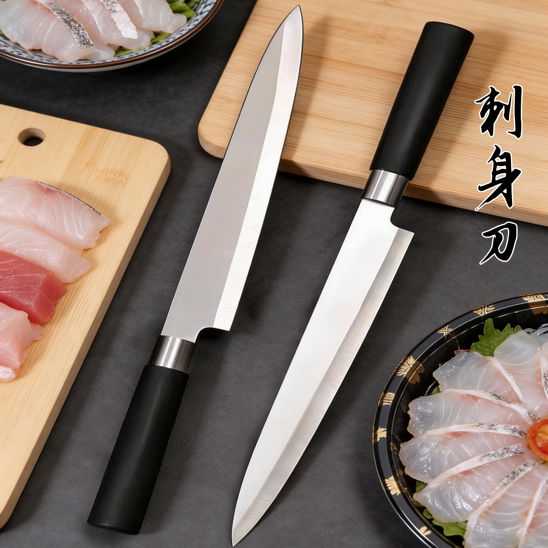 刺身厨师刀不粘鱼生家用切肉刀8寸日式料理刀寿司刀三文鱼刀锋利