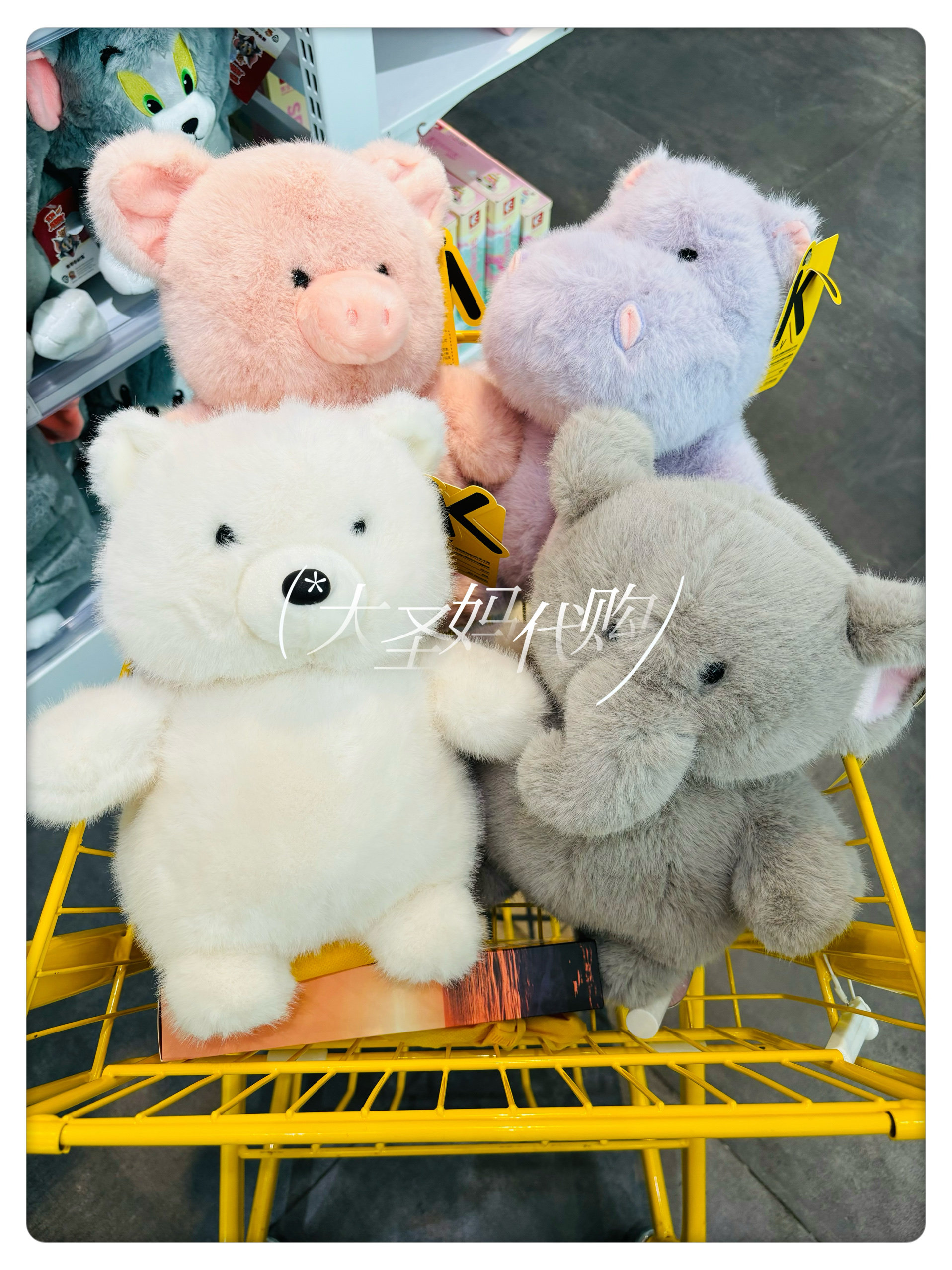 【KKV独家】动物系列毛绒公仔.大象/小猪/兔子/小熊25cm