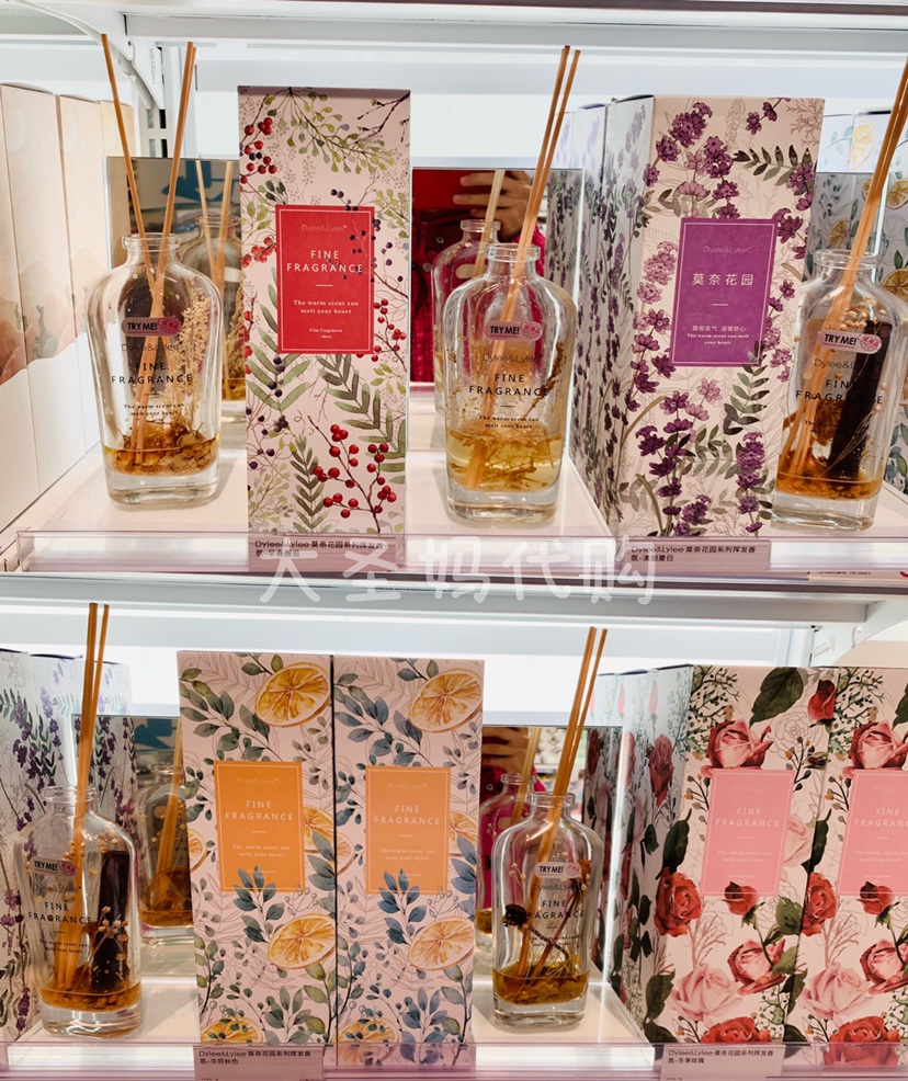 【KKV代购】Dylee&Lylee莫奈花园系列香薰早春夏日秋色玫瑰160ml