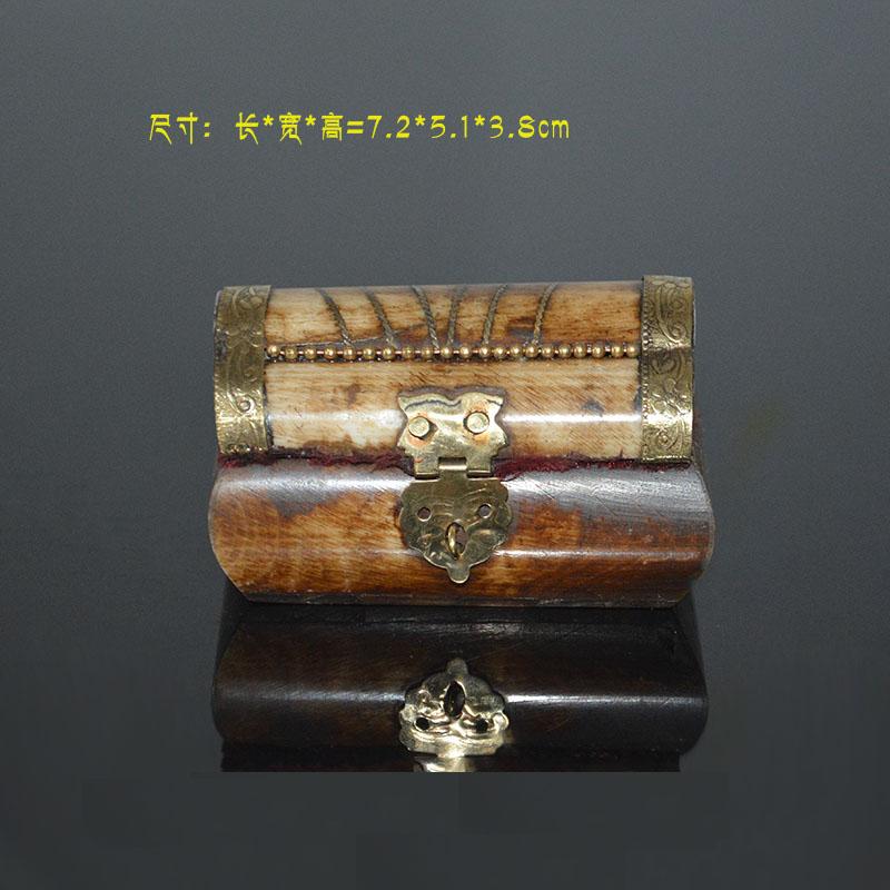 藏式天然牦牛骨手链项链首饰盒
