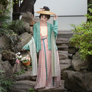 大利直领对襟直袖 新品 短衫 夏季 吊带汉服日常套装 瞳莞原创上上签