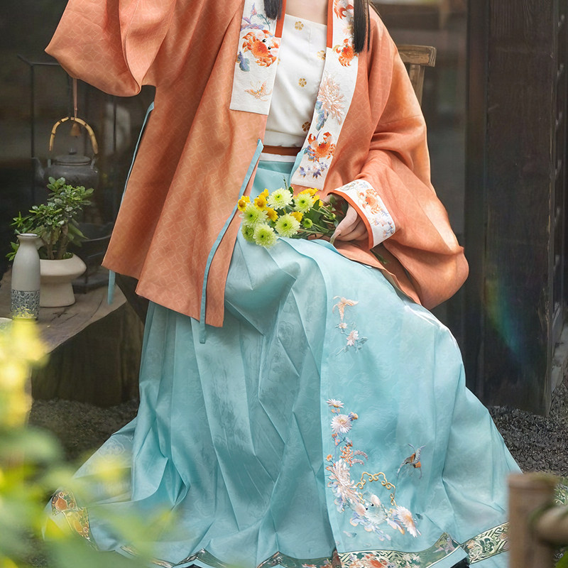 【定制】瞳莞汉服原创设计和蟹如意梯形褶马面裙汉服女,模玩/动漫/周边/娃圈三坑/桌游,古风/国风套装,淘宝优惠券,粉丝福利购,淘宝优惠卷