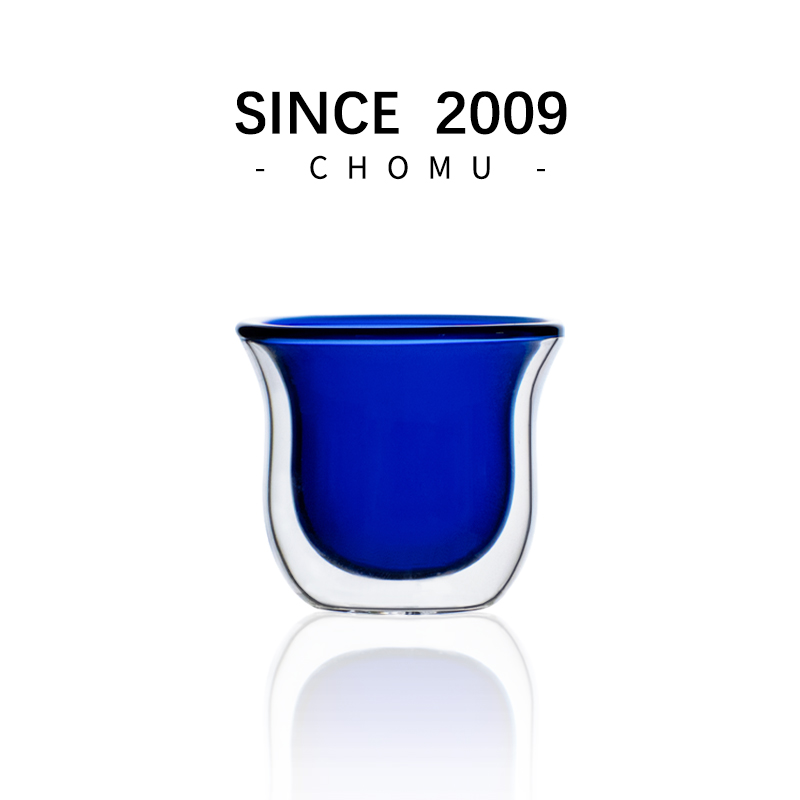 CHOMU双层高硼硅手工主人小茶杯