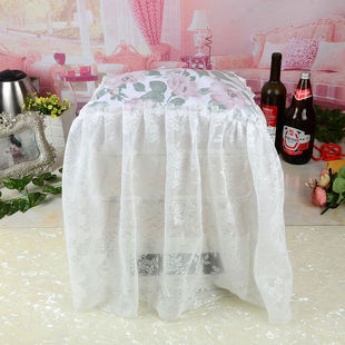 电蒸锅罩盖巾防尘罩方形布多功能一体锅茶吧机套子防水防油污花朵