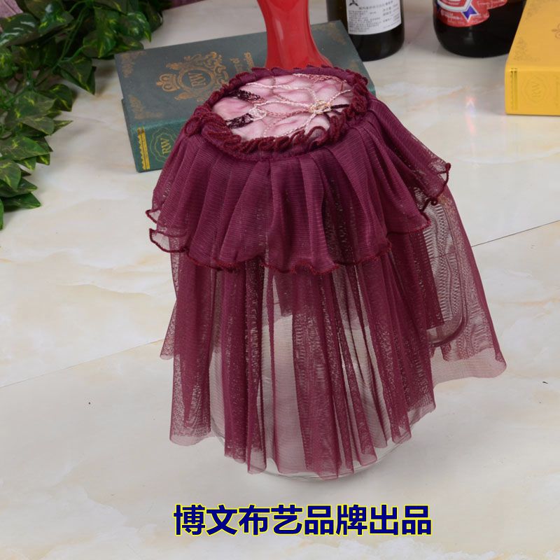 博文布艺多功能养生杯电器防尘罩泡茶煎药玻璃煮茶烧水壶套蕾丝帘