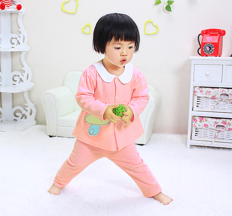 女寶寶春秋裝兩件套裝洋氣嬰兒衣服0女童小童2韓版潮1幼兒童裝3歲