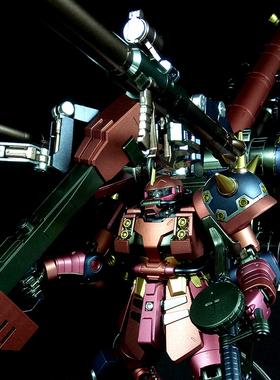 模动魂匠心分色万代MG精神力扎古KA版 雷霆战域MS-06R高机动型