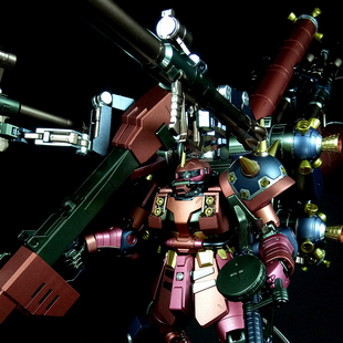 模动魂匠心分色万代MG精神力扎古KA版 雷霆战域MS-06R高机动型