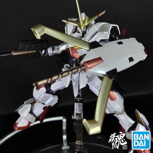 模动魂合金着色万代拼装HG 铁血 IBO 端白星高达 马可西亚斯