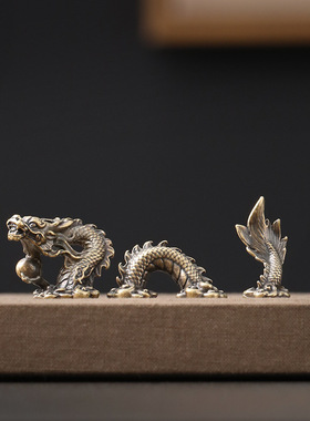迷你祥龙微景观造景合金小摆件沙盘假山盆景工艺品小物件装饰品