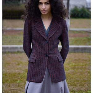 BNPS精致美剧风羊毛西装外套