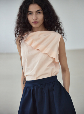 mytopbuyer/BNPS贝壳上衣韩国面料温和亲肤水洗棉纯棉无袖上衣女