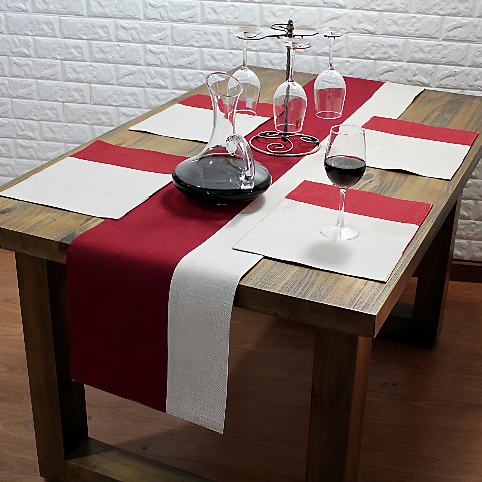 高雅双面麻布桌旗茶席餐桌装饰布