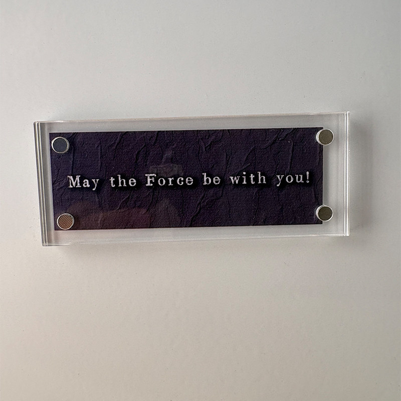 May the Force be with you 愿原力与你同在 星球大战冰箱贴