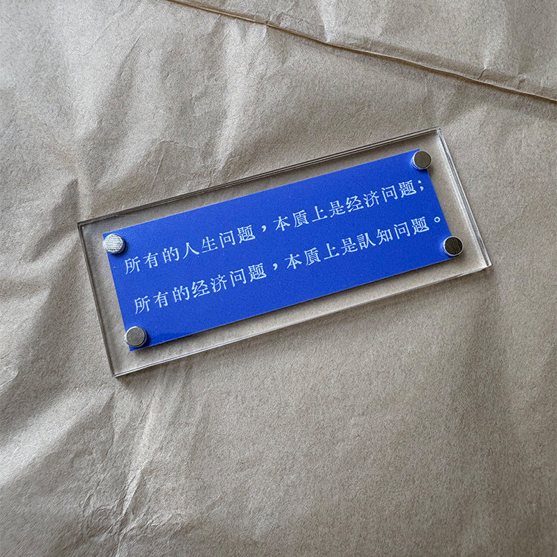 关于人生、经济、认知 富有哲理的 磁吸冰箱贴 标语 装饰标语