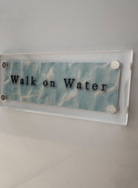 Walk on Water 创造奇迹 无所不能 励志创意磁吸冰箱贴可定制