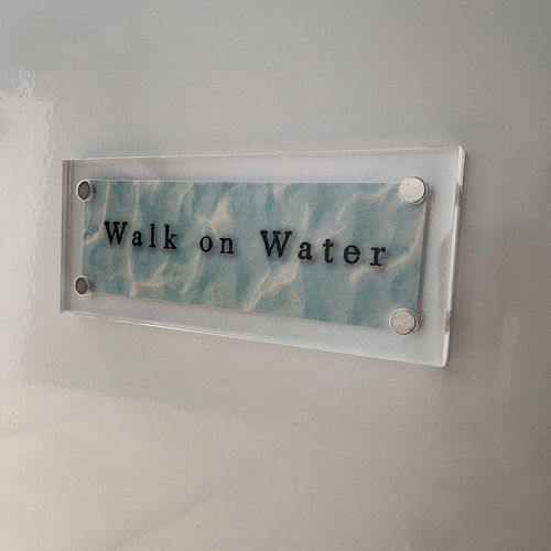 Walk on Water 创造奇迹 无所不能 励志创意磁吸冰箱贴可定制