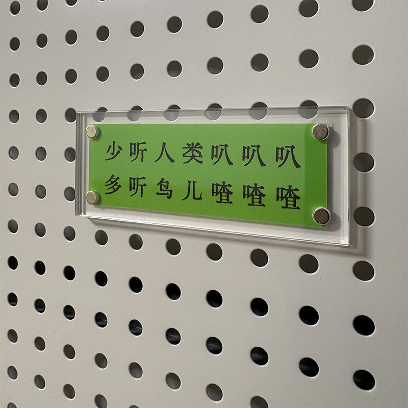 少听人类叭叭叭 多听鸟儿喳喳喳 治愈系不内耗 冰箱贴 装饰贴标语