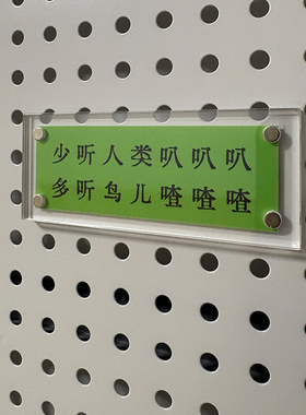 少听人类叭叭叭 多听鸟儿喳喳喳 治愈系不内耗 冰箱贴 装饰贴标语