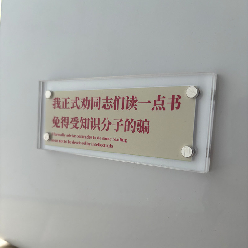 我正式劝同志们读一点书 免得受知识分子的骗 磁吸冰箱贴装饰品