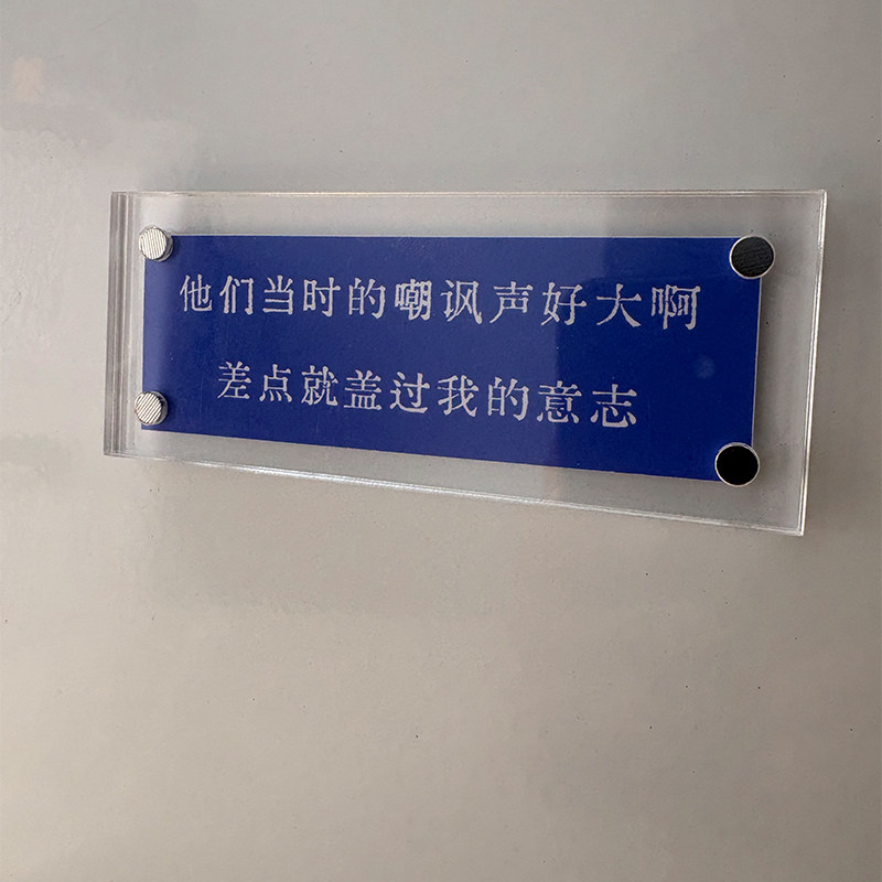 他们当时的嘲讽声好大啊，差点就盖过我的意志！励志治愈系冰箱贴
