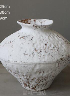 复古花瓶瓷陶土古朴家居样板陶间花束田园古韵艺术茶几花插花小花