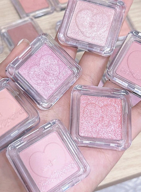 peripera菲丽菲拉单色眼影爱心口袋哑光珠光提亮修容自然晕染新品